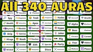 How to Get ALL 340 AURAS in DRAG TO COMBINE DTC Roblox [ ALL RECIPES \u0026 LEGENDARY AURAS ]