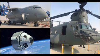 Inside the NASA Orion Spacecraft , Antonov An70 , Chinook Helicpoter - Dubai Airshow 2017