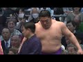 大相撲　尊富士ー大の里　＜令和６年三月場所・１０日目＞sumo