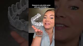 why you should only drink water! #retainer #invisalign