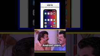 iPhone troll Android users funny reaction 🤣😂 IOS 18 latest update #reaction #ytshorts
