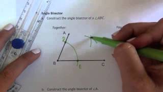 Construction 5 - Angle Bisector