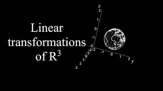 Linear transformations in 3D!
