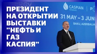 Ильхам Алиев принял участие в церемонии официального открытия выставки «Нефть и газ Каспия»