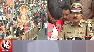 CP Mahender Reddy On Security Arrangements In City For Ganesh Immersion | Hyderabad | V6 News