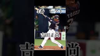 WBC日本代表初戦中国戦スタメン予想