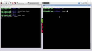 Java Network exercise: client and server - client send something to server