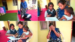 3rd Exam புவனா இப்படி எழுதி இருக்கேன்னு சொல்றா !!! Mrs.Abi \u0026 Family