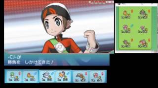 ポケモンORAS初心者のダブルレート実況1メガサーナイト