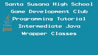 Programming Tutorial 43 - Intermediate Java - 17 - Wrapper Classes