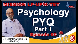 MISSION LPUP / KTET | PSYCHOLOGY PYQ | സൈക്കോളജി മുൻകാല ചോദ്യങ്ങൾ | EPISODE 60 | AIMS STUDY CENTRE