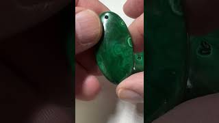 Malachite Cabochons with hole