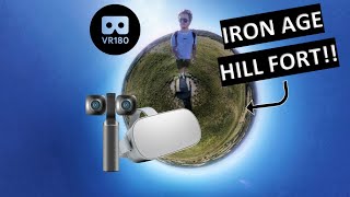 Climbing a 261m IRON AGE HILL FORT..in VR! (Vuze XR / VR180 / 5.7k)