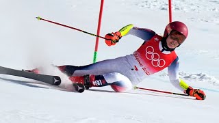 US Alpine skier Mikaela Shiffrin falls, gets disqualified