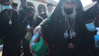 PATRIARCH THEODORE, TOURING ST MARY'S OF EGYPT MONASTRY AND PRIMARY SCHOOL MONDE