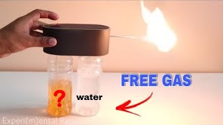 Free Gas from the water | How to make free Lpg Gas at home | petrol and water