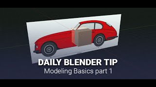 Daily Blender Secrets - Car Modeling Basics part 1 - Reference