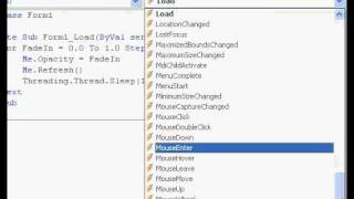 Visual Basic - (Effect) Fade in and Out