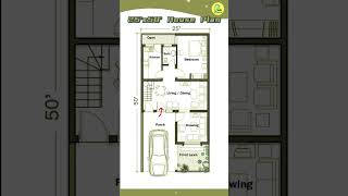 25’× 50’ house plan with car parking, 25 by 50 home plan, 25*50 house design, #instyle #indianstyle