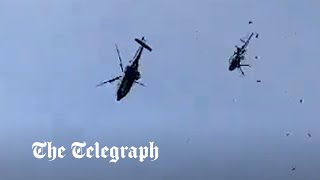 Military helicopters collide in Malaysia during training session