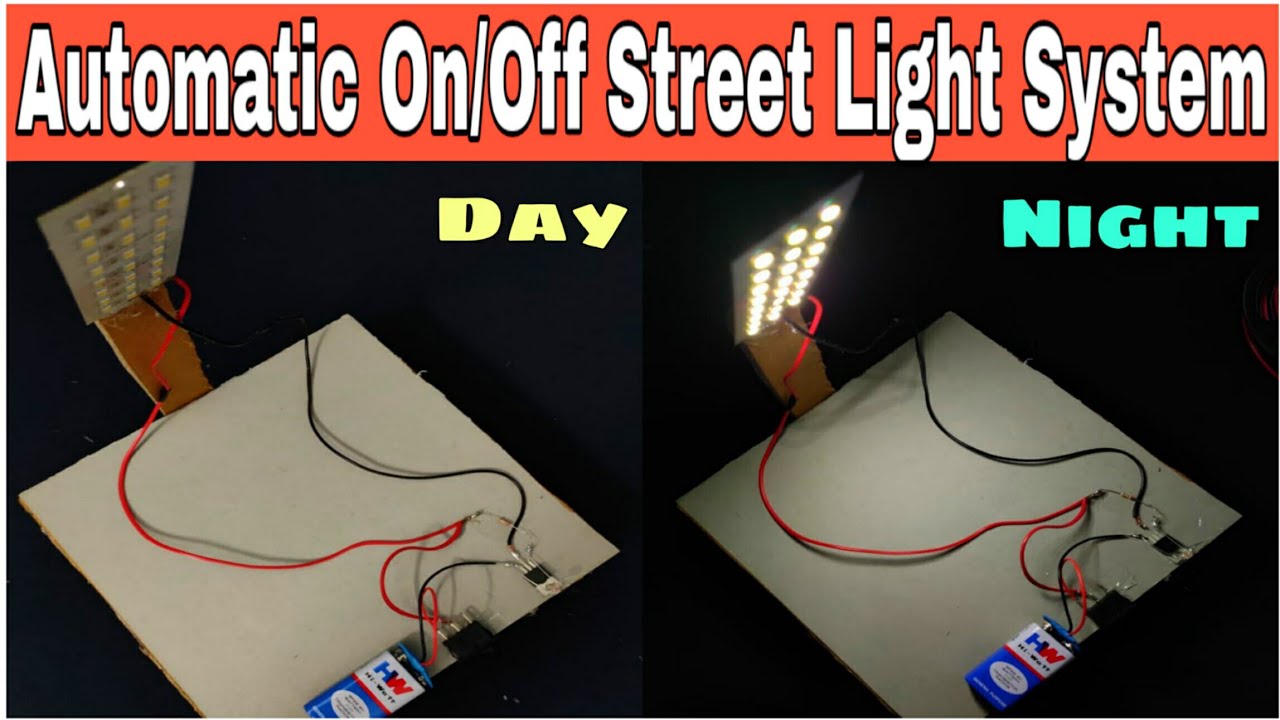 How To Make Automatic On Off Light System At Home Youtube