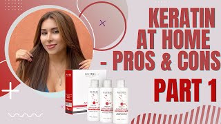 Nutree Keratin at home treatment - Pros \u0026 Cons || Amazonliss Keratin for straight, healthy hair