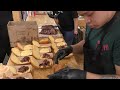 black angus smoked brisket. spain street food @ meat u0026fire fest barcelona