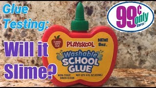 Testing New Playskool Glue (Will It Slime?)