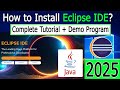 How to install Eclipse IDE 2024-12 on Windows 10/11 [ 2025 ] with JDK 23 | JAVA Developers