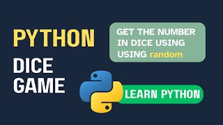 Python Dice Roll Program | Simple Random Dice Using Python