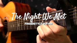The Night We Met - Lord Huron | Fingerstyle Guitar Cover (Lesson in Description)