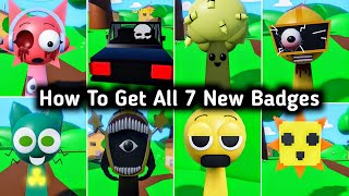 How To Get All 7 New Badges In 3D Sprunki RP And Animations - Big Update + Car Race