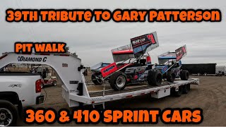 Tribute To THE PREACHER (GP) GARY PATTERSON 360 & 410 Sprint Cars At The STOCKTON DIRT TRACK - PITS