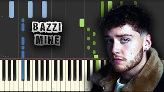 Bazzi - Mine - [Piano Tutorial] (Synthesia) (Download MIDI + PDF Sheets)