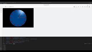 VPython homework 17, analog clock