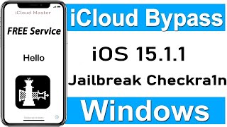 iPhone 8 iCloud Bypass iOS 15.1.1 Free Jailbreak Checkra1n Windows With Sim Bypass