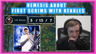 Nemesis About First LOS RATONES SCRIMS With REKKLES 👀