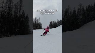 6 Year Old Skiing Girl - Adia is finding her edges. #ski #daughter #girl