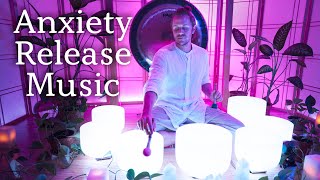 Release Anxiety & Tension | Soft Crystal Singing Bowl Sound Bath | Meditation Music | Sleep Music