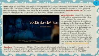 'Vedanta Desika 750' by 'Desika Daya' Trust - An overview