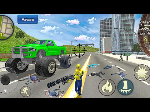 Spider Rope Hero Gangstar Vegas Crime City Simulator Conduce y diviértete # 58 – Juego para Android