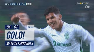 Goal | Golo Mateus Fernandes: Sporting (6)-0 SC Farense (Taça da Liga 22/23 - Fase 3 - Jornada 1)
