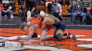 141lbs Andrew Alirez (Northern Colorad) vs Carter Young (Oklahoma State)
