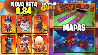 LOONEY TUNES VOLTOU! NOVA BETA 0.84 COM NOVOS MAPAS, MUITAS SKINS, E MAIS.. STUMBLE GUYS 0.84