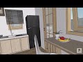 7x7 meters small house design with 2 bedroom home design idea 49 sqm