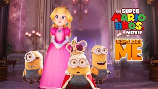 King Bob \u0026 Minions meet Princess Peach \u0026 Toads in Mushroom Kingdom Super Mario Bros X Despicable Me