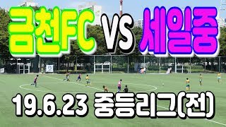 190623 금천FC U15 VS 세일중 중등리그(전) \