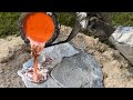 Huge Molten Aluminum Fire Ant Casting. Biggest One Yet! Casting #25