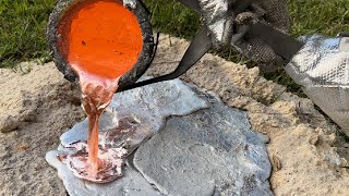 Huge Molten Aluminum Fire Ant Casting. Biggest One Yet! Casting #25
