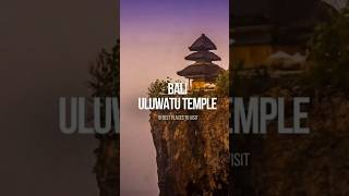 BALI - Uluwatu Temple 🇮🇩Top 10 places ✈️  #indonesia #bali #uluwatutemple #baliuluwatu #travel